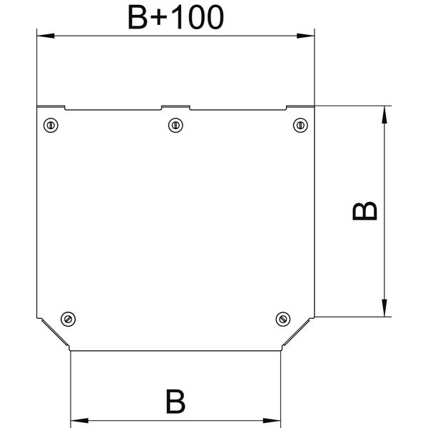 DFTM 400 DD Cover, T-branch piece for RTM 400 B=400mm image 2