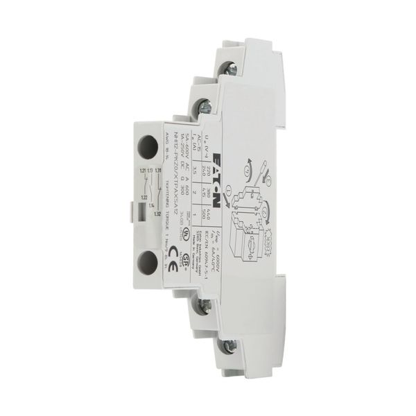 Standard auxiliary contact NHI, 1 N/O, 2 N/C, Side mounting, Screw connection image 9