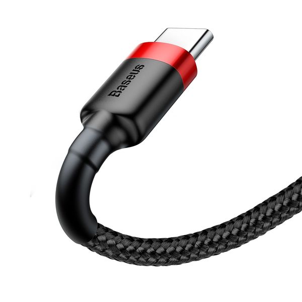 Cable USB A plug - USB C plug 1.0m QC3.0 red+black BASEUS image 3