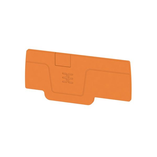 End plate (terminals), 64.15 mm x 2.1 mm, orange image 1