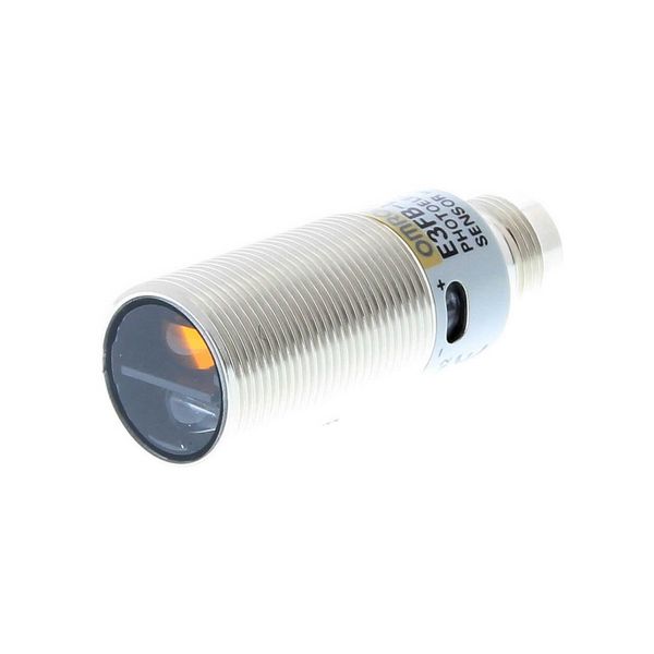 Photoelectric sensor, M18 threaded barrel, metal, red LED, background image 2