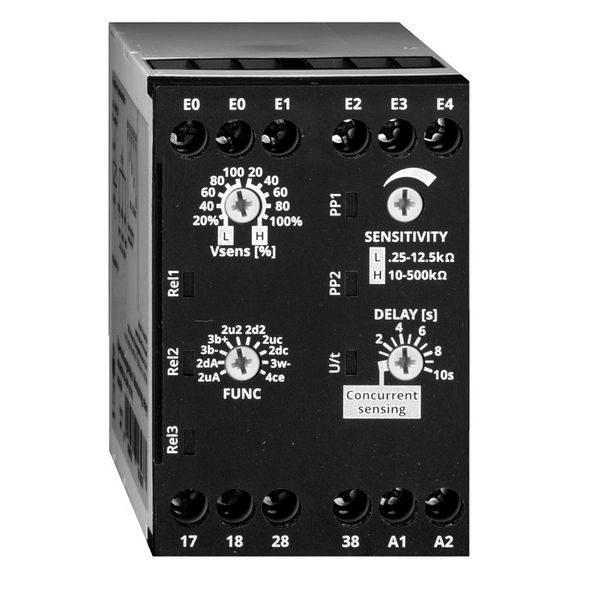 Level monitoring relay for liquids, 24-240 V AC/DC, 3 NO image 1