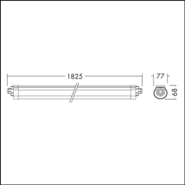 IP66 LED Moisture Proof luminaire LUCY 1800 LED IP66 8000 840 TW image 10