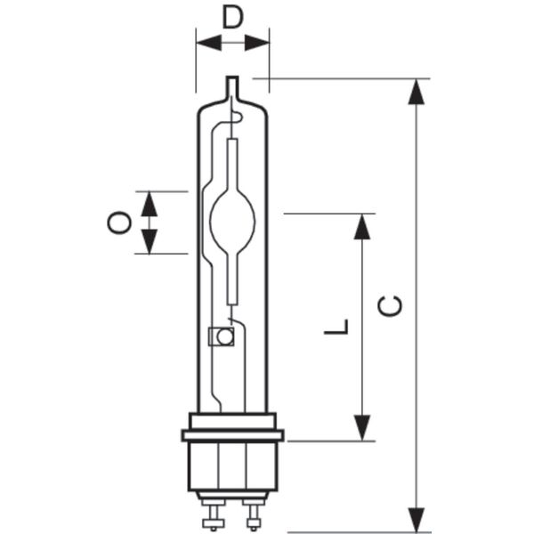 Metal-halide lamp CDM TMW 315W/930 PGZX18 Tubular THORGEON image 2