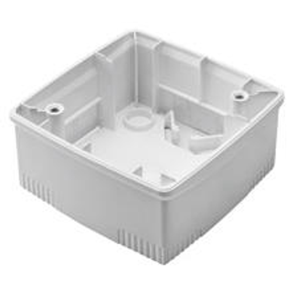 WALL-MOUNTING BOX FOR ONE PLATE - INTERNATIONAL STANDARD 2+2 GANG - VERTICAL - WHITE - CHORUSMART image 1