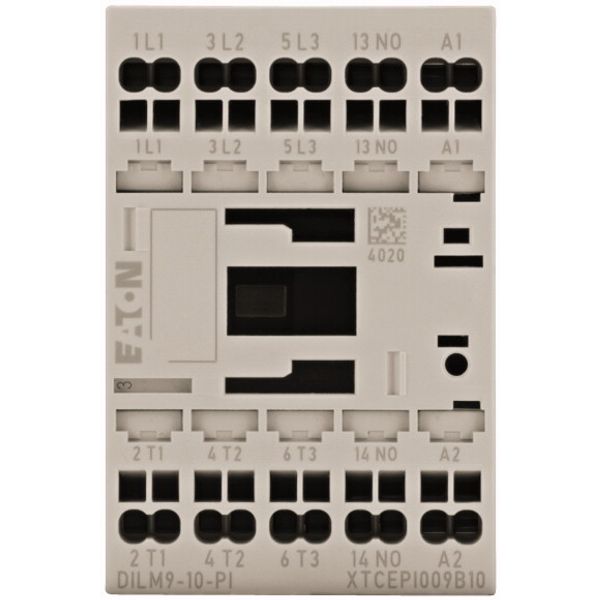 Contactor, 3 pole, 380 V 400 V 4 kW, 1 N/O, 24 V 50/60 Hz, AC operation, Push in terminals image 1