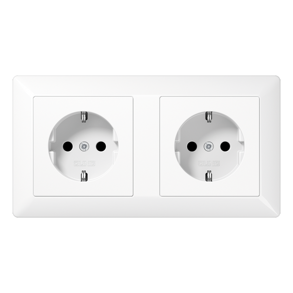 SCHUKO® socket for cable ducts 16 A / 25 AS1522BFWW image 1