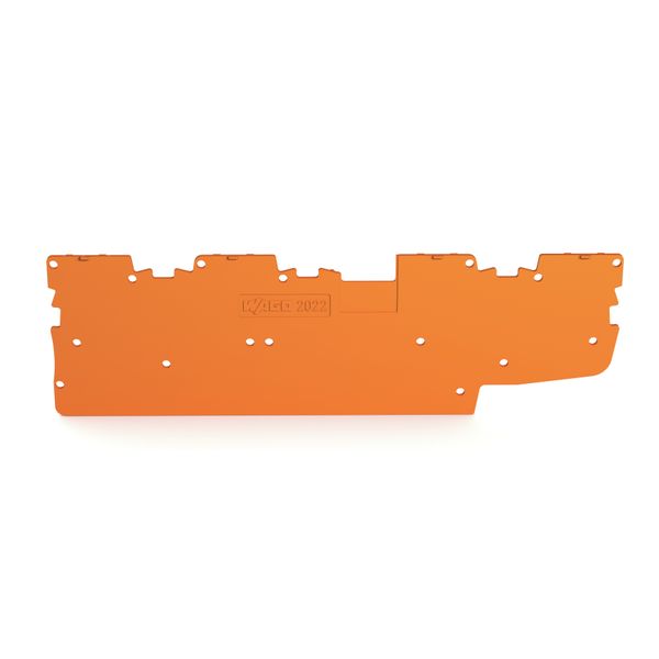 End plate 1 mm thick orange image 1