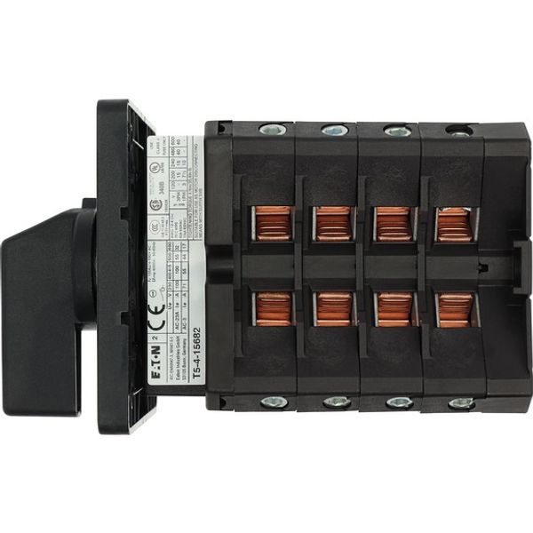 On-Off switch, 6 pole + 1 N/O + 1 N/C, 100 A, 90 °, flush mounting image 3