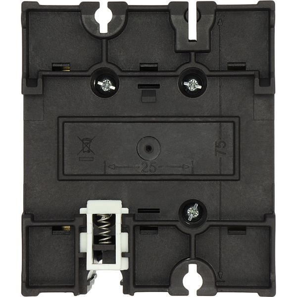Main switch, P3, 63 A, rear mounting, 3 pole, Emergency switching off function, With red rotary handle and yellow locking ring, Lockable in the 0 (Off image 27