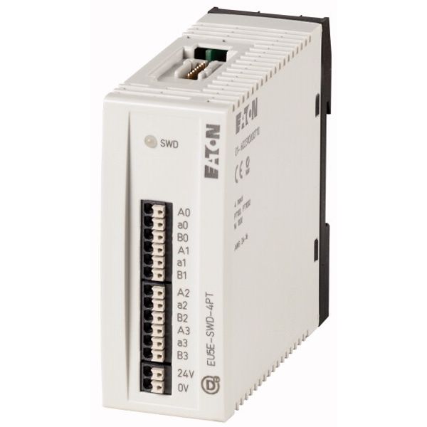I/O module, SmartWire-DT, 24 V DC, 4AI configurable Pt100 / Pt1000: -50 - +200°C, Ni1000: -50 - +150 °C image 1