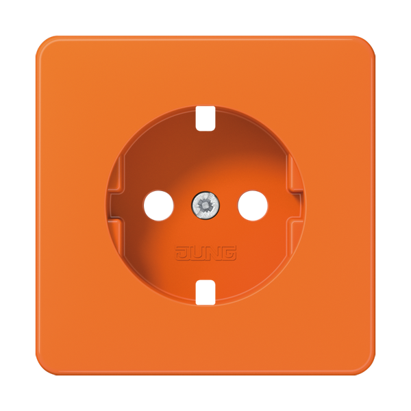 Abdeckung für SCHUKO® Steckdosen, Duroplast, Serie CD, orange (für ZSV) image 1