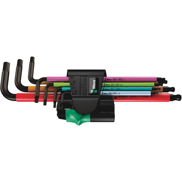 950/7 Hex-Plus Multicolour Magnet 1 L-key set, metric, BlackLaser, 7 pieces image 1