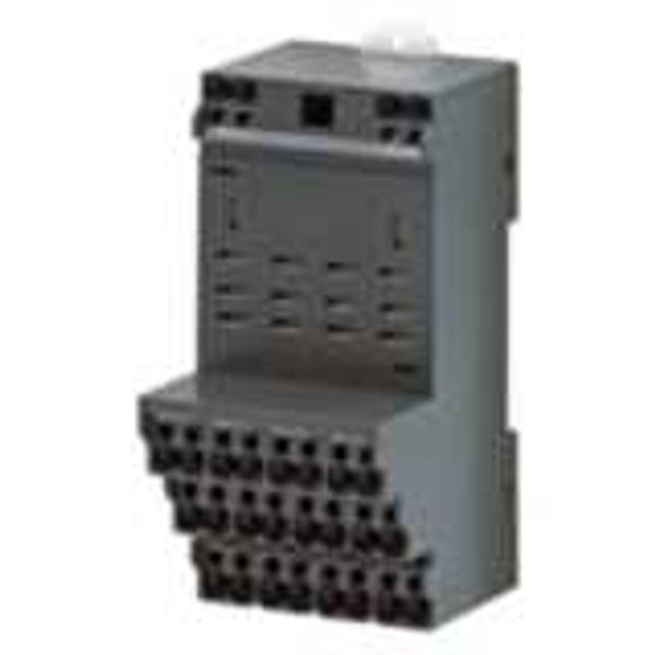 Socket, DIN rail/surface mounting, 14-pin, push-in plus terminals image 1