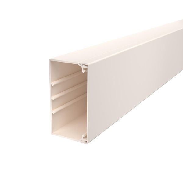 WDK60110CW  Wall and ceiling channel, with perforated bottom, 60x110x2000, cream white Polyvinyl chloride image 1