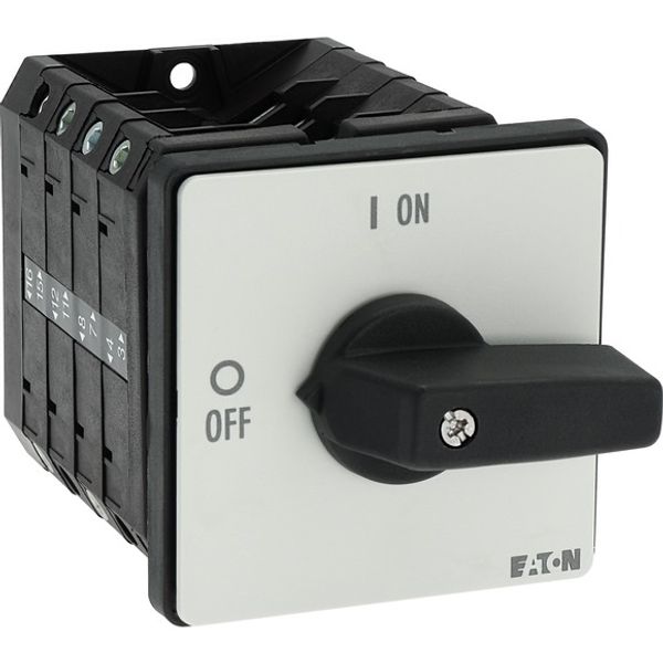 On-Off switch, 6 pole + 1 N/O + 1 N/C, 100 A, 90 °, flush mounting image 8