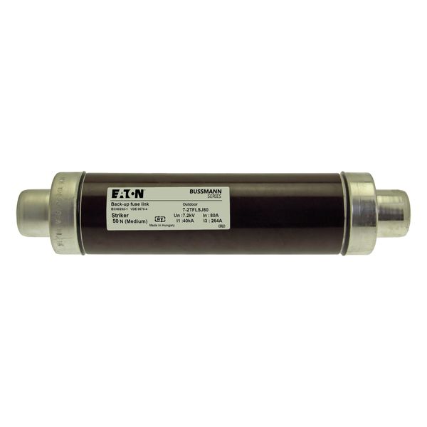 Fuse-link, medium voltage, 80 A, AC 7.2 kV, 3", 76 x 292 mm, back-up, DIN, with striker image 3