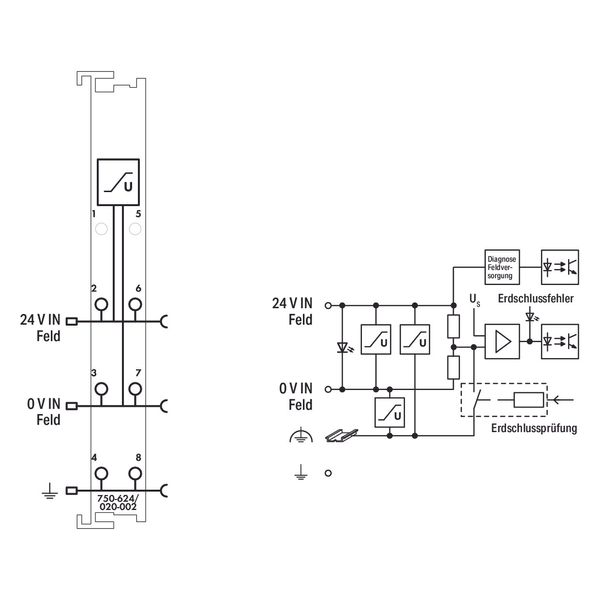 Filter module for field-side power supply (surge) 24 VDC Higher isolat image 4