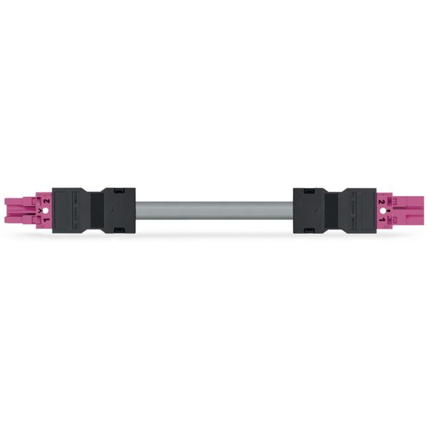 pre-assembled interconnecting cable Eca Socket/plug pink image 2