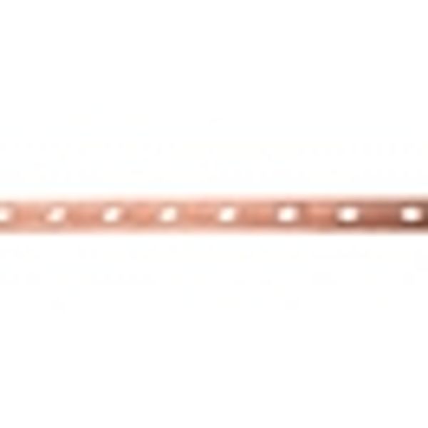 Copper busbar perforated, 20x3mm, 1m image 2
