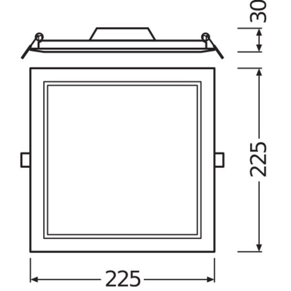 DOWNLIGHT SLIM SQUARE 210 18 W 6500 K WT image 9