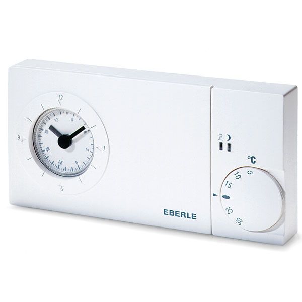 Uhrenthermostat, Wochenprogramm, 5-30C, mit TA Ausgang, 24V, 1Wechsler, potential frei, 16 A image 1