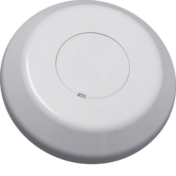Ceiling rose for ATHEA trunking in pure white image 1