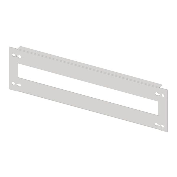 Slotted front plate 2G3 sheet steel, long cut, 25MW image 1