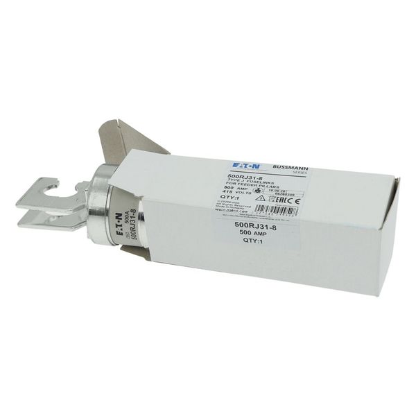 Utility fuse-link, LV, 500 A, AC 415 V, BS88/J, 49 x 131 mm, gL/gG, BS, 92mm fixing centres image 35