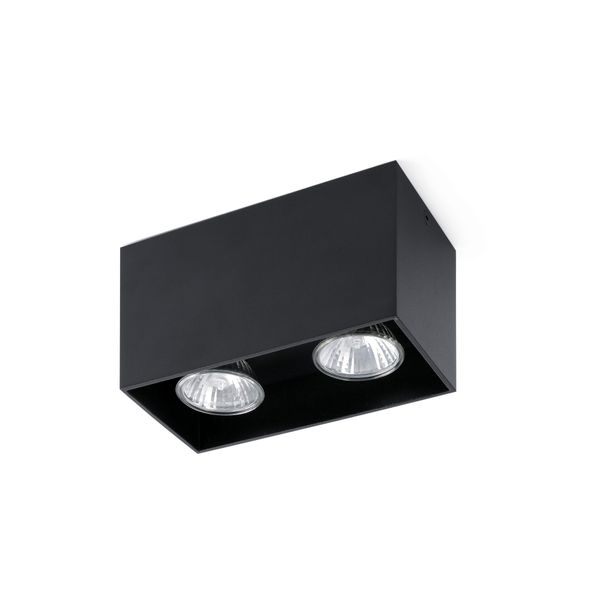 TECTO BLACK CEILING LAMP 2 X GU10 50W image 1