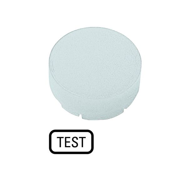 Button lens, raised white, TEST image 3