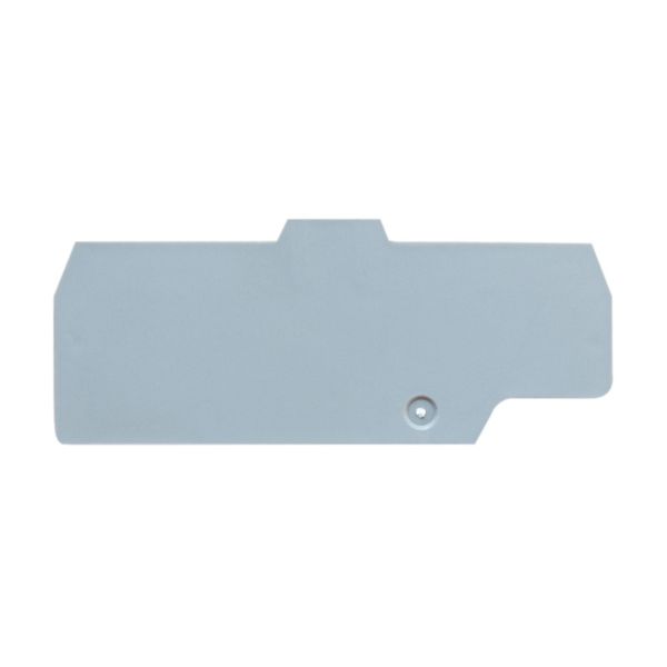 End plate for double spring clamp terminal HMM.2/2+2 grey image 1