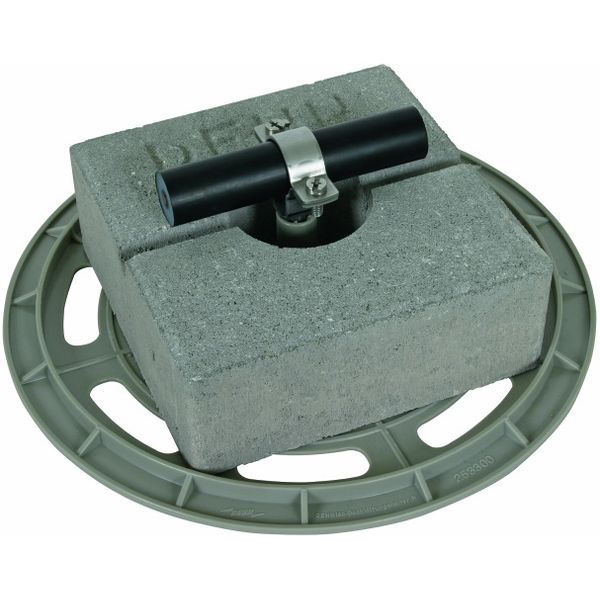 Roof cond. hold. w. base plate a. concrete block f. HVI power conduc.  image 1