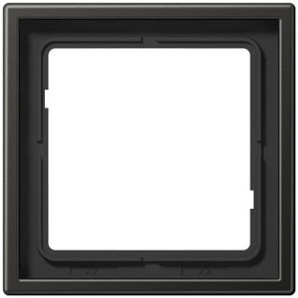 Cover frame 1-gang, 81 mm, anthracite image 4