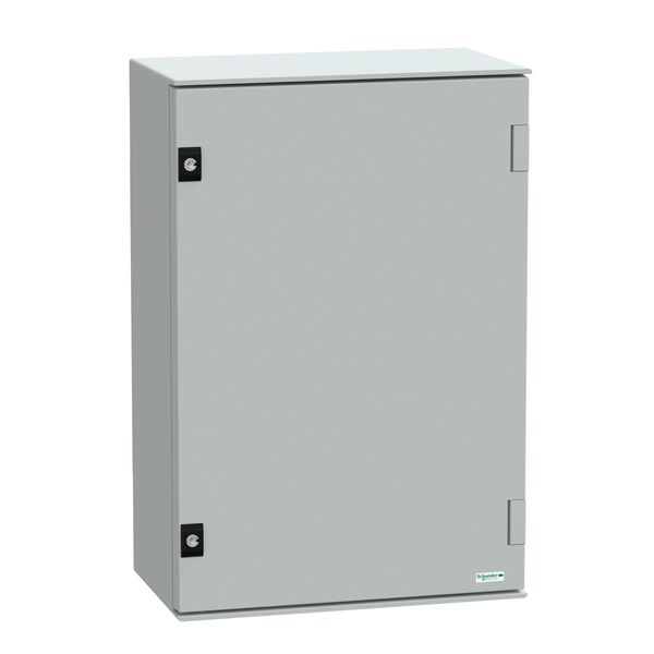 wall-mounting enclosure polyester monobloc IP66 H647xW436xD250mm image 1