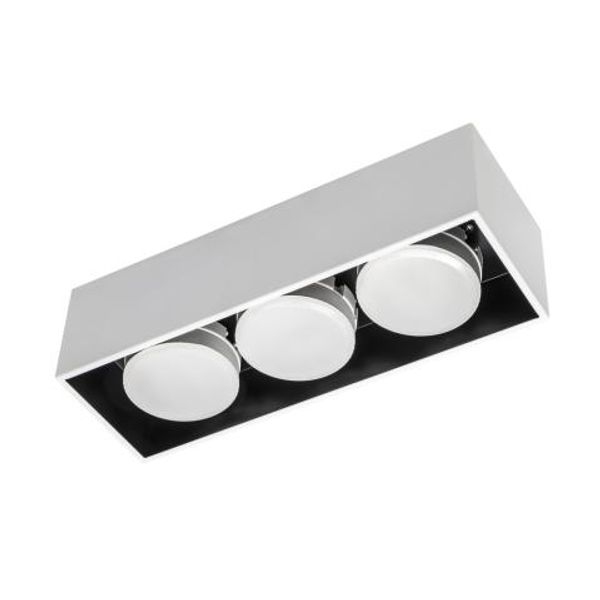 Luminaire without light source - 3x GX53 IP20 - Steel - White image 1