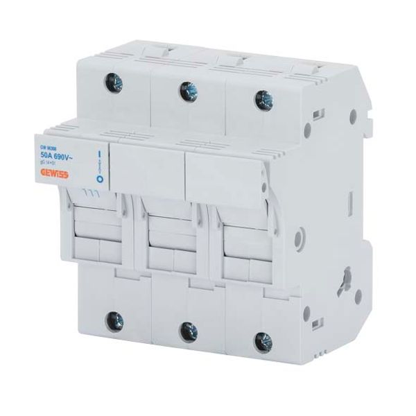 DISCONNECTABLE FUSE-HOLDER - 3P 14X51 690V 50A - 4,5 MODULES image 1