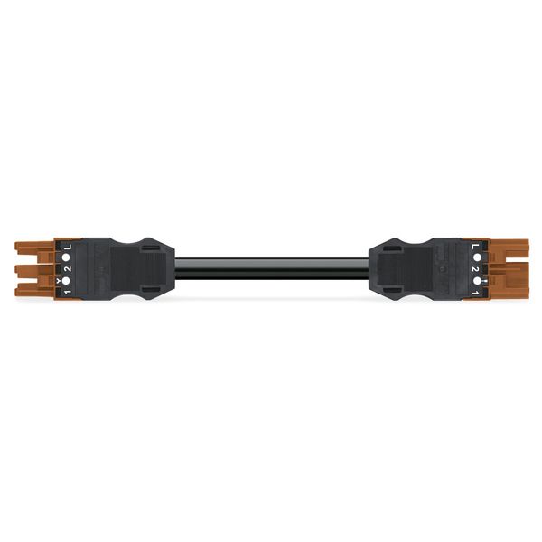 pre-assembled interconnecting cable Cca Socket/plug brown image 1