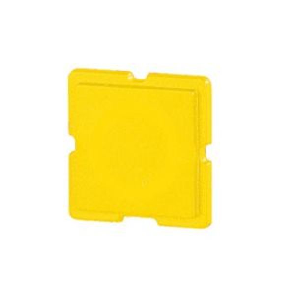 Button plate, 18 x 18 mm, yellow image 4