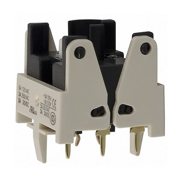 Switch unit, DPDT, 5 A (125 VAC)/ 3 A (230 VAC), PCB terminal image 2