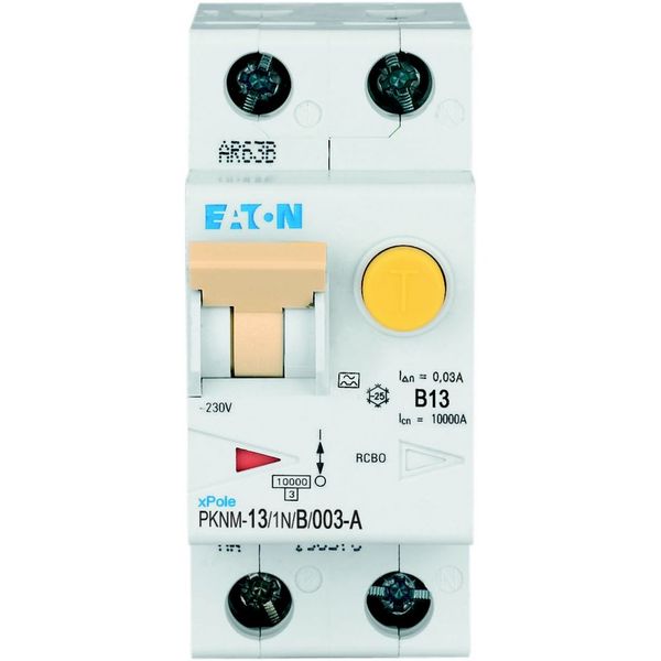 RCD/MCB combination, 13 A, 30 mA, MCB trip characteristic: B, 1p+N, RCD trip characteristic: A image 8