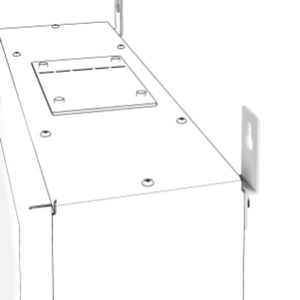 SPARE PART WALL FIXING BRACKETS - QDX 630 H - FOR WALL-MOUNTING DISTRIBUTION BOARDS image 1