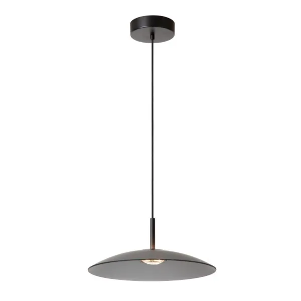 Lucide MENGA - Hanglamp - Ø 40 cm - LED Dimb. - 1x12W 2700K - Fumé image 1