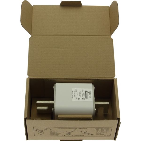 Fuse-link, high speed, 630 A, AC 1250 V, size 3, 76 x 90 x 139 mm, aR, DIN, IEC, single indicator image 1