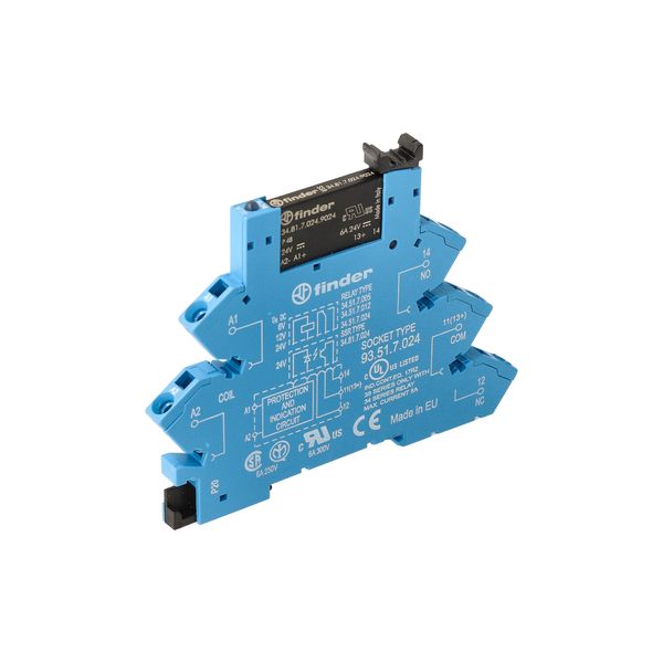 Rel. interface SSR screwless 6,2mm.In.60VDC 1NO Out.6A/24VDC (38.91.7.060.9024) image 9