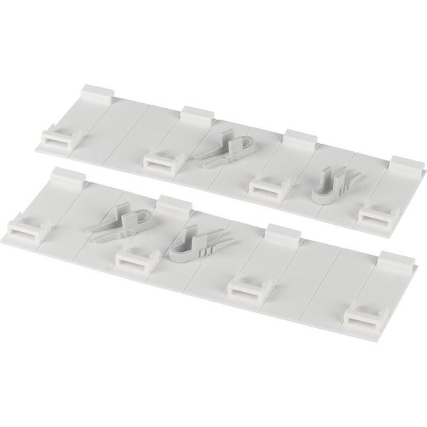 Blanking plate for 45 MM cut-outs, lockable, 2 x 10 SU, white image 3