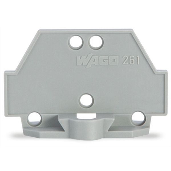 End plate with fixing flange gray image 2