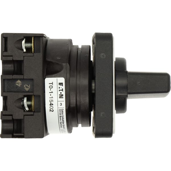 ON-OFF switches, T0, 20 A, flush mounting, 1 contact unit(s), Contacts: 2, 45 °, maintained, With 0 (Off) position, 0-1, Design number 15402 image 35