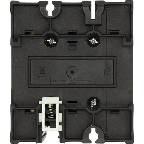 Main switch, P3, 63 A, rear mounting, 3 pole, Emergency switching off function, With red rotary handle and yellow locking ring, Lockable in the 0 (Off image 51