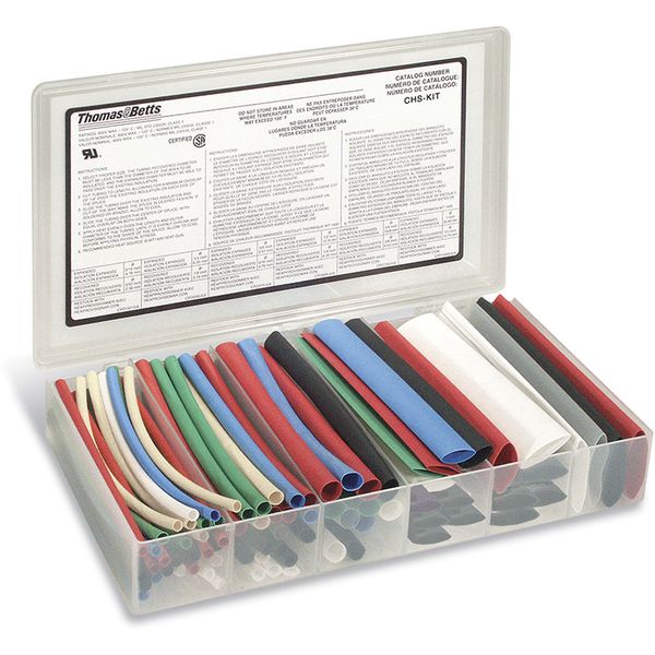 Assortment Box with Heat Shrink Tubing Sections, Adhesive: No, Tool: Y image 2